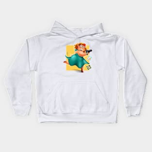 Piggy Phot-hog-rapher Kids Hoodie